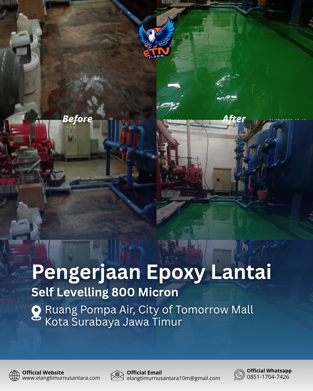 Ruang Pompa Air, City of Tomorrow Mall Surabaya
