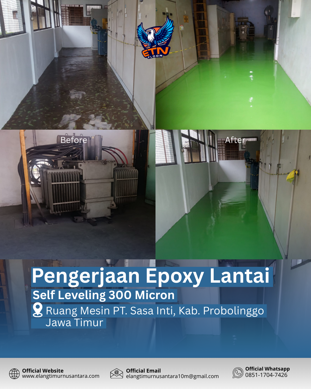 Ruang Produksi PT. Sasa Inti, Kab. Probolinggo Jawa Timur